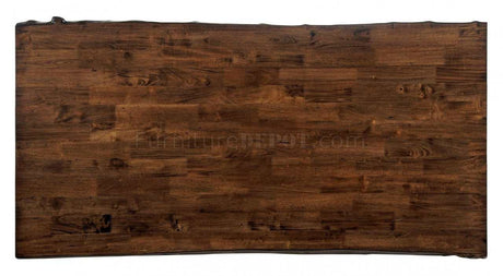 Dulce Walnut & Black Dining Table - Ornate Home