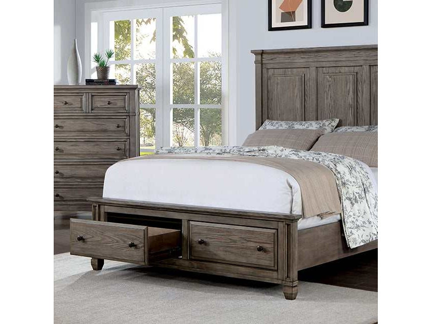 Durango Warm Gray Queen Bed - Ornate Home