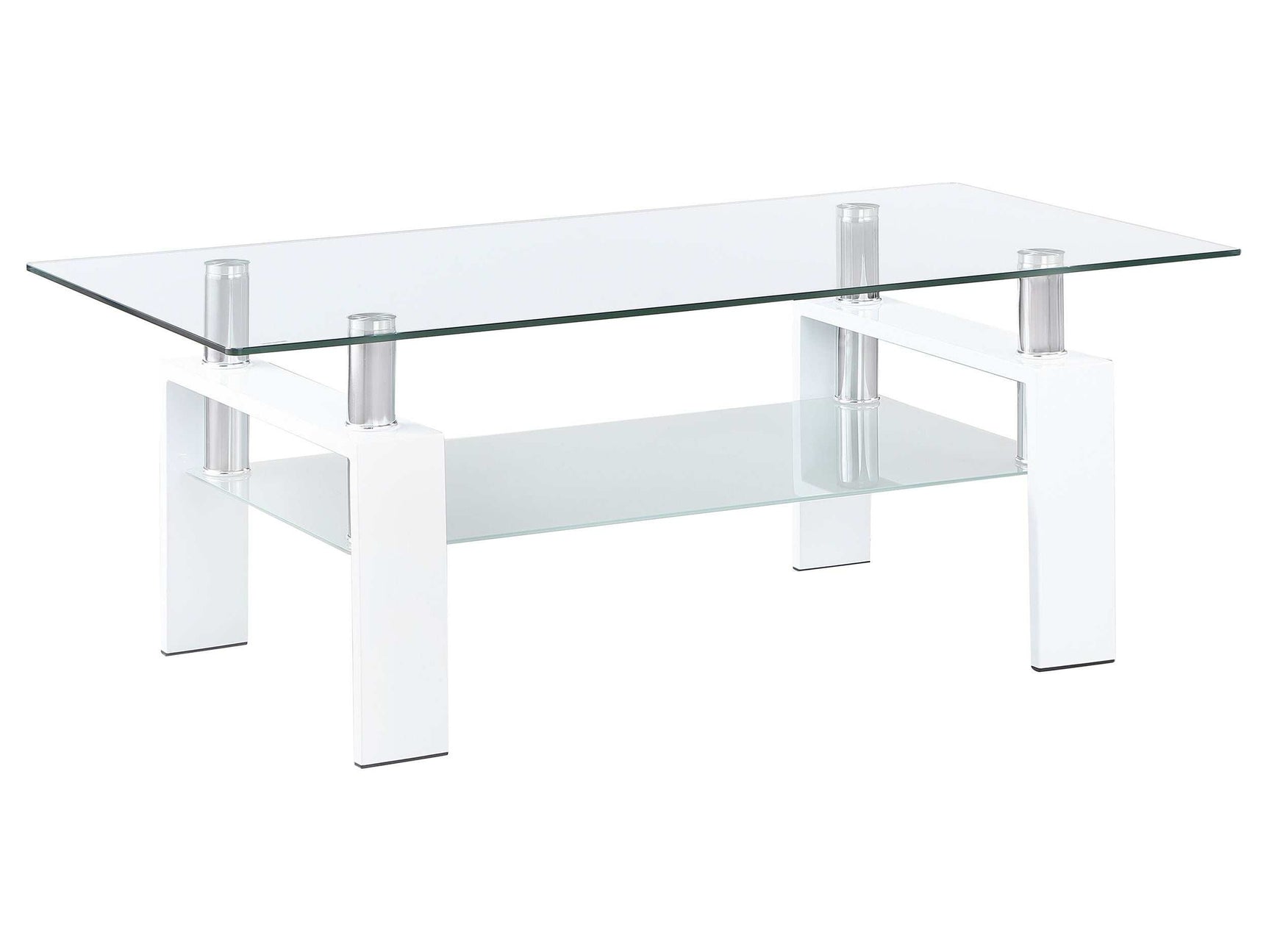 Dyer White Coffee Table - Ornate Home