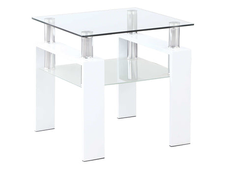 Dyer White End Table - Ornate Home