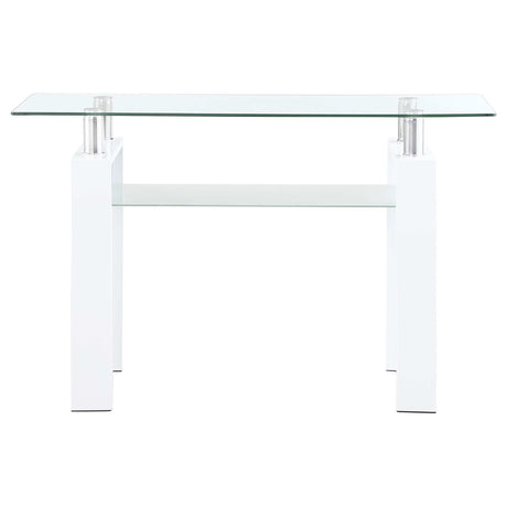 Dyer White Sofa Table - Ornate Home