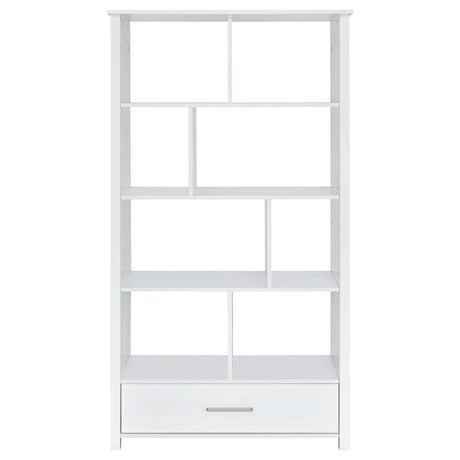 Dylan High Gloss White Bookcase - Ornate Home