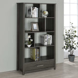 Dylan Weathered Grey Bookcase - Ornate Home