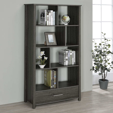 Dylan Weathered Grey Bookcase - Ornate Home