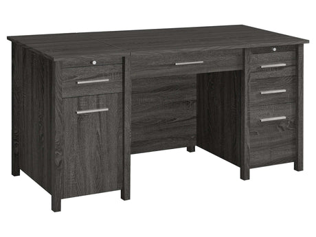 Dylan Weathered Grey Lift Top Computer Desk - Ornate Home