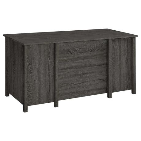 Dylan Weathered Grey Lift Top Computer Desk - Ornate Home