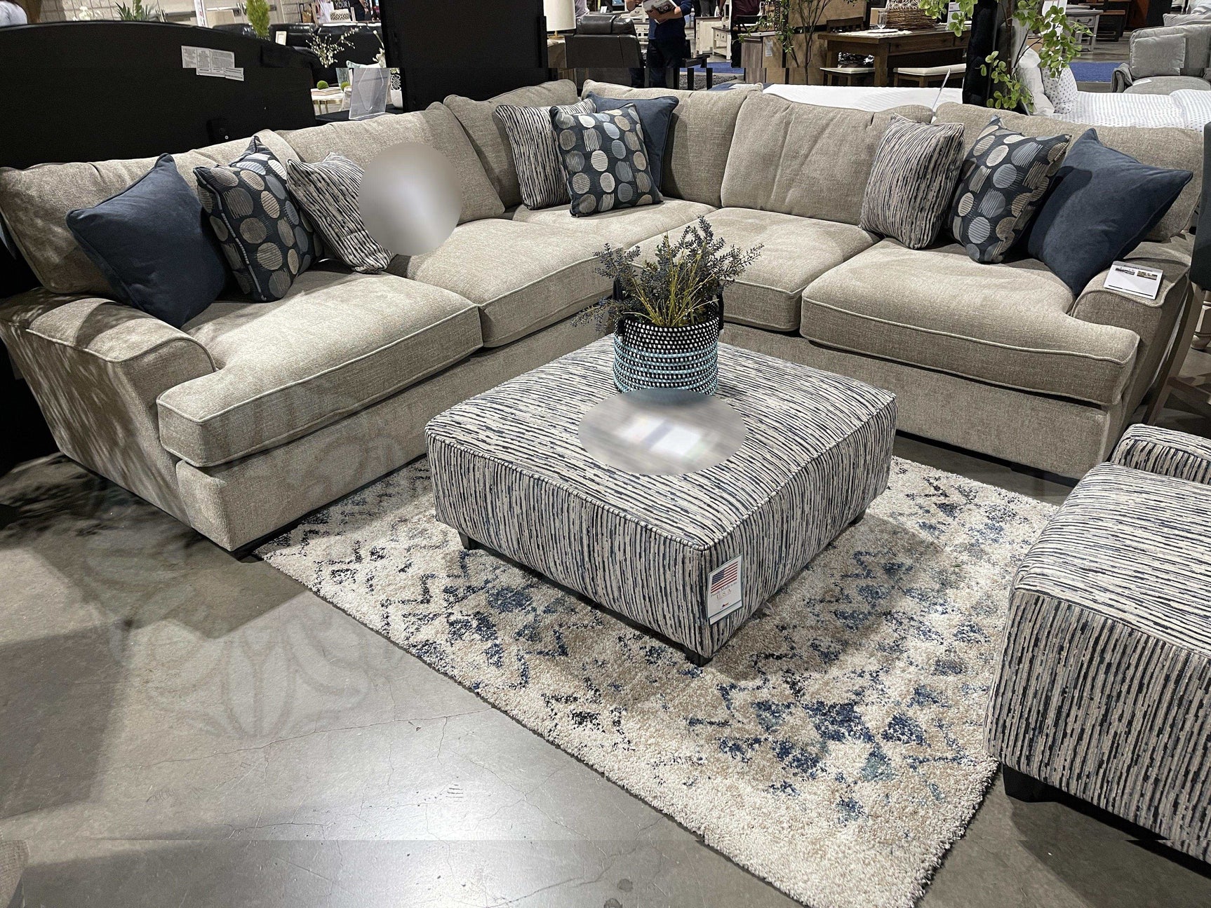 Eastleigh Tan L Shape Sectional Sofa - Ornate Home