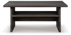 Easy Isle Dark Brown Rectangular Multi-Use Outdoor Table - Ornate Home
