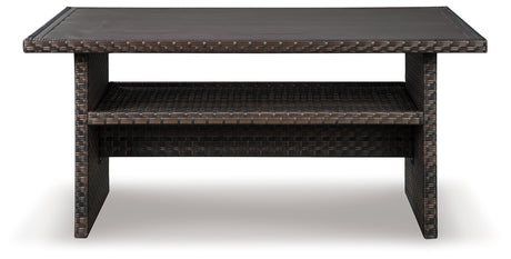 Easy Isle Dark Brown Rectangular Multi-Use Outdoor Table - Ornate Home