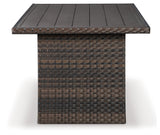 Easy Isle Dark Brown Rectangular Multi-Use Outdoor Table - Ornate Home