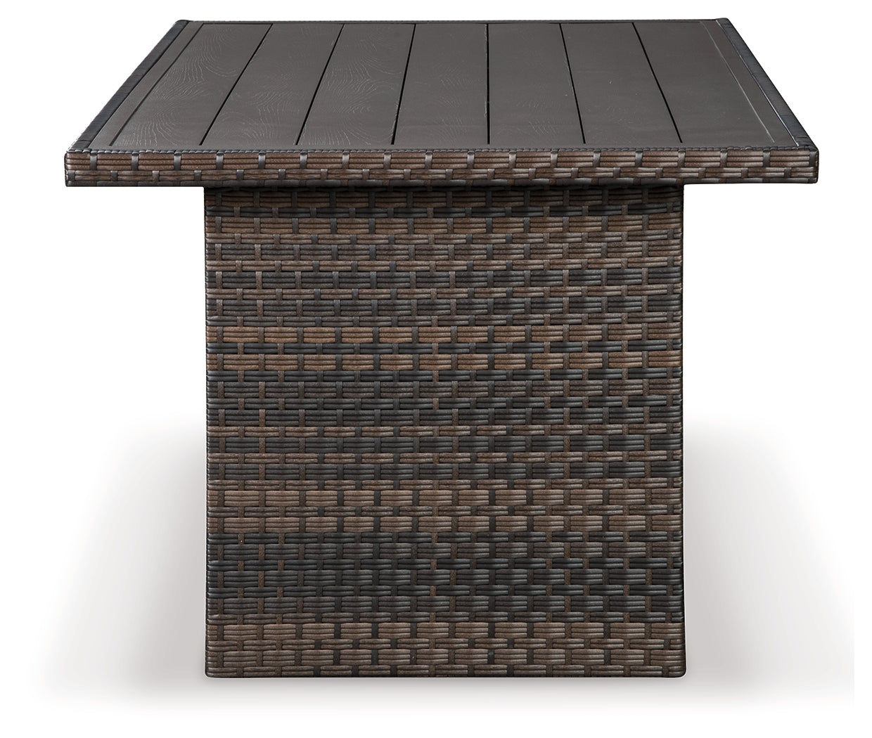 Easy Isle Dark Brown Rectangular Multi-Use Outdoor Table - Ornate Home