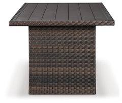 Easy Isle Dark Brown Rectangular Multi-Use Outdoor Table - Ornate Home