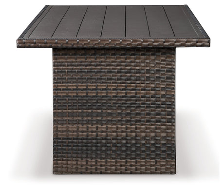 Easy Isle Dark Brown Rectangular Multi-Use Outdoor Table - Ornate Home