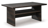 Easy Isle Dark Brown Rectangular Multi-Use Outdoor Table - Ornate Home
