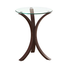 Edgar Cappuccino Round Accent Table - Ornate Home