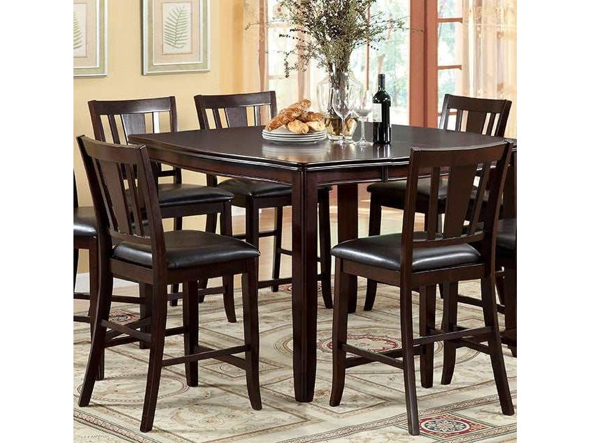 Edgewood Espresso Square Counter Height Table - Ornate Home