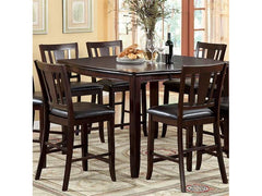 Edgewood Espresso Square Counter Height Table - Ornate Home