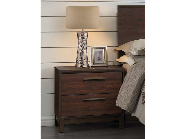 Edmonton Rustic Tobacco Nightstand - Ornate Home