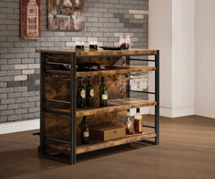 Edna Antique Nutmeg Bar Unit - Ornate Home