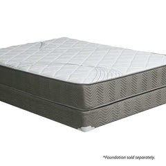 Edrea White/Gray 10" Tight Top Pocket Coil California King Mattress - Ornate Home