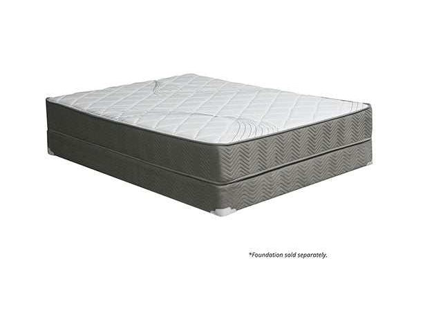 Edrea White/Gray 10" Tight Top Pocket Coil Queen Mattress - Ornate Home