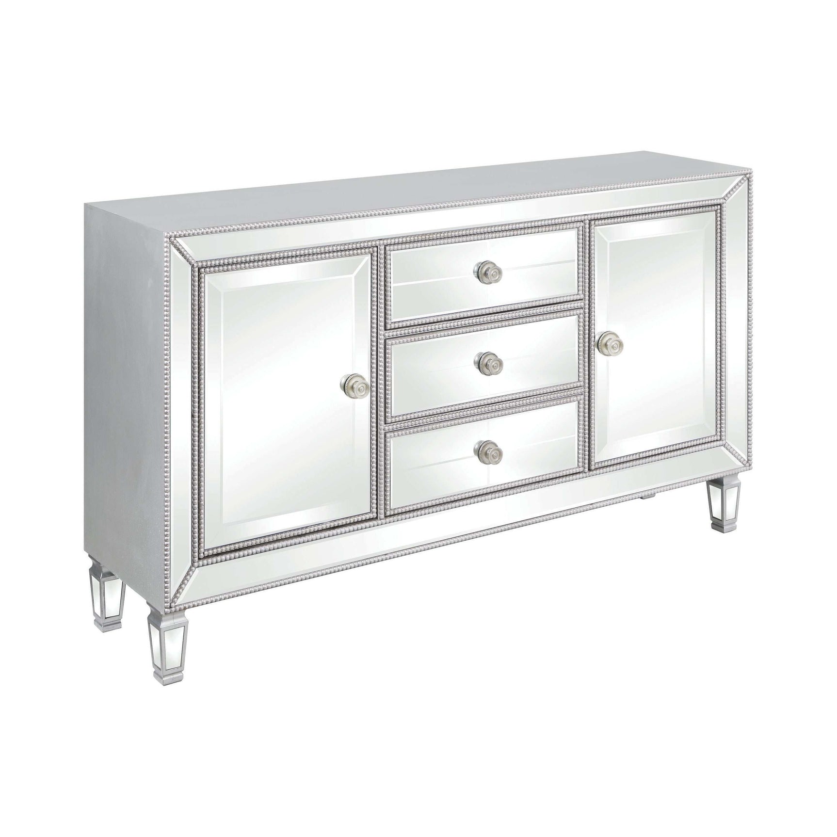 Eduard Silver Accent Cabinet - Ornate Home