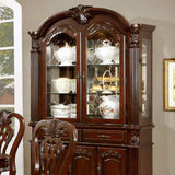 Elana Brown Cherry Curio/Hutch & Buffet - Ornate Home