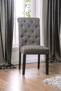 Elfredo Antique Black, & Gray 5pc Dining Room Set - Ornate Home