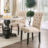 Elfredo Antique Black, & Ivory 5pc Dining Room Set - Ornate Home
