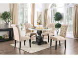 Elfredo Antique Black, & Ivory 5pc Dining Room Set - Ornate Home