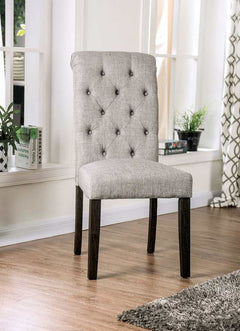 Elfredo Antique Black, & Light Gray 5pc Dining Room Set - Ornate Home