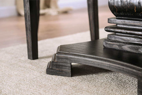 Elfredo White & Antique Black Dining Table - Ornate Home