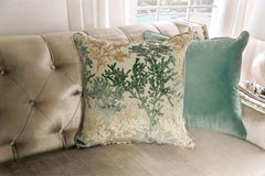 Elicia Champagne Stationary Sofa & Loveseat 2pc - Ornate Home