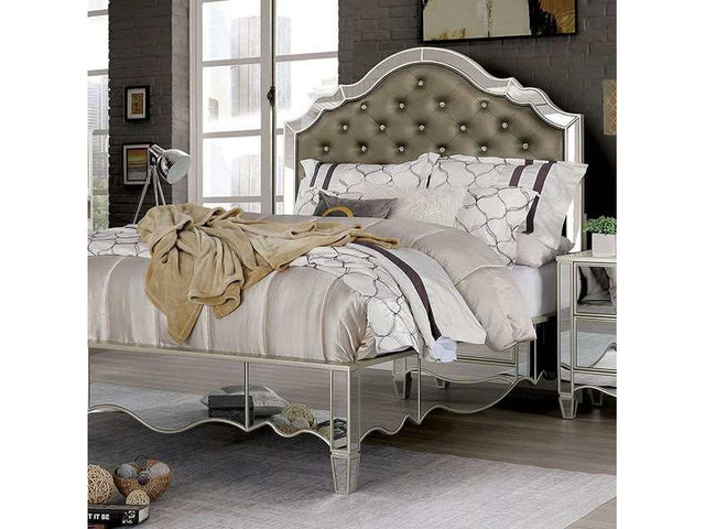 Eliora Silver Eastern King Bed - Ornate Home
