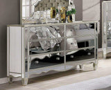 Eliora Silver & Mirrored Dresser and Mirror - Ornate Home