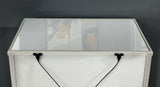 Eliora Silver & Mirrored Nightstand w/ USB Plug - Ornate Home