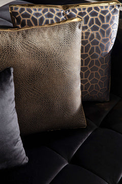 Elisha Black Velvet Double Chaise Sectional - Ornate Home