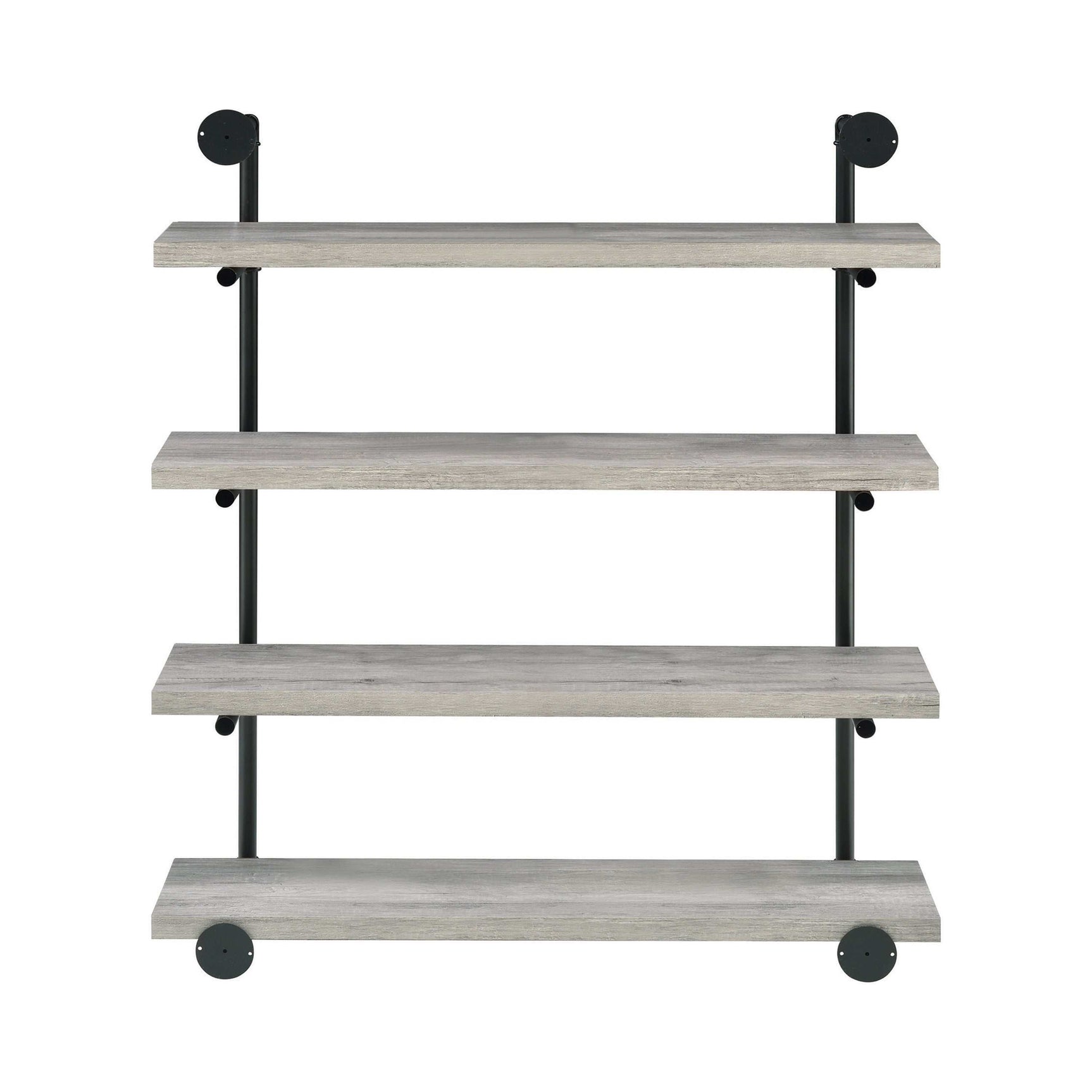 Elmcrest Black & Grey Driftwood 40" Wall Shelf - Ornate Home