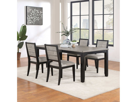 Elodie Grey / Black 5 Pc Dining Set - Ornate Home