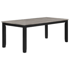 Elodie Grey / Black 7 Pc Dining Set - Ornate Home