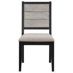 Elodie Grey / Black 7 Pc Dining Set - Ornate Home