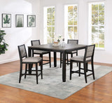 Elodie Grey / Black Counter Height Dining Table - Ornate Home