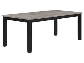 Elodie Grey / Black Dining Table - Ornate Home