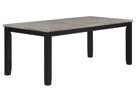 Elodie Grey / Black Dining Table - Ornate Home
