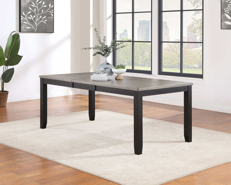 Elodie Grey / Black Dining Table - Ornate Home