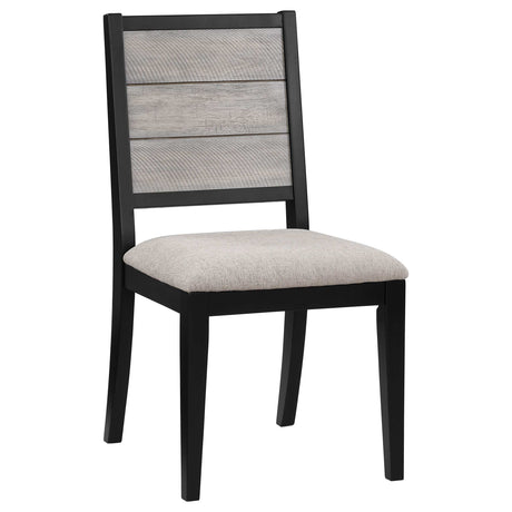 Elodie Grey / Black Side Chair (Set of 2) - Ornate Home