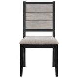 Elodie Grey / Black Side Chair (Set of 2) - Ornate Home
