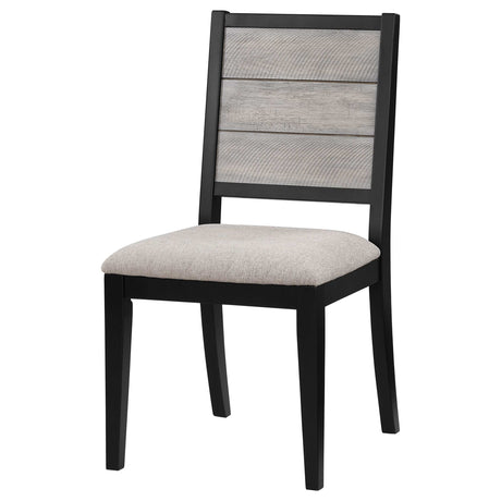 Elodie Grey / Black Side Chair (Set of 2) - Ornate Home