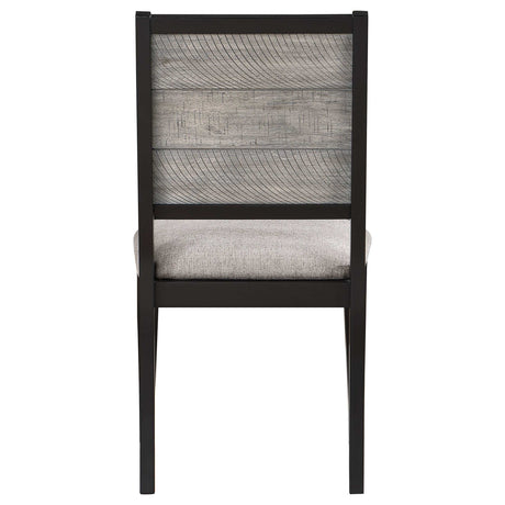 Elodie Grey / Black Side Chair (Set of 2) - Ornate Home