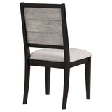 Elodie Grey / Black Side Chair (Set of 2) - Ornate Home